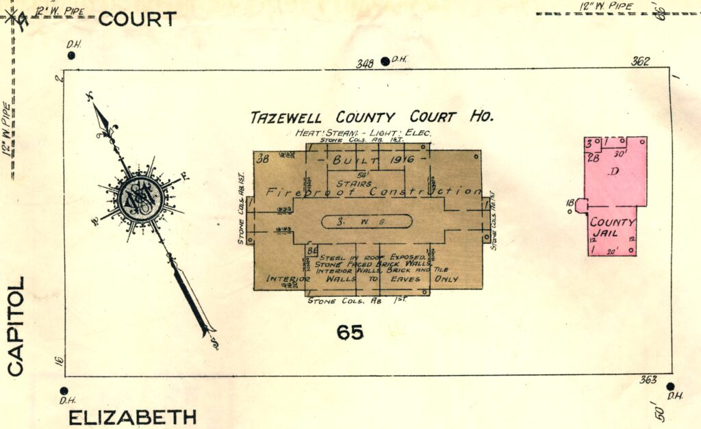 Ten Key Courthouse A succession of county courthouses - Pekin Public Library